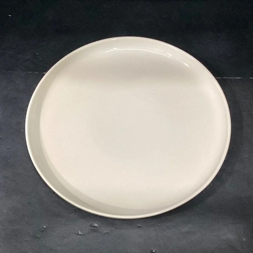 Dowan‎ Cream Dinner Plates, Set of 2, Green Underside, Replacement Dinnerware